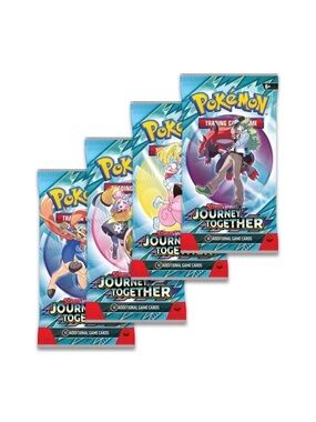 Pokémon TCG- Journey Together Booster Pack - (4) Pack Art Set Lot Sealed and New
